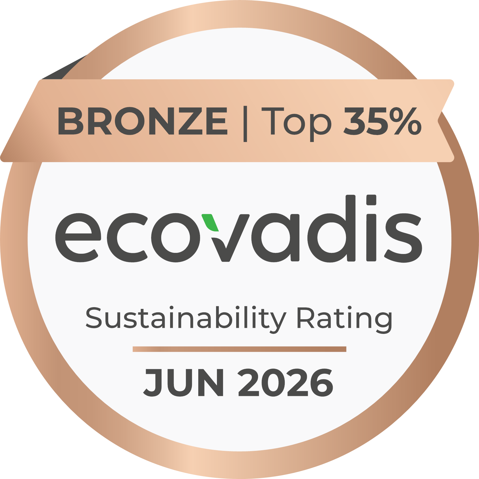 EcoVadis Recognition 2026